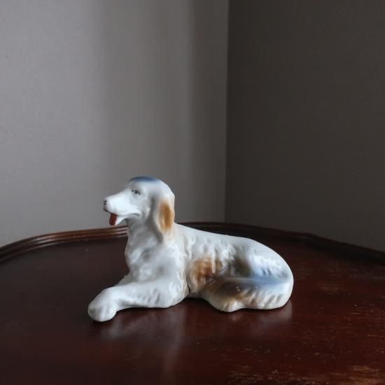 Vintage Ceramic Dog object/ビンテージ 陶器製 犬 オブジェ/置物(A905)