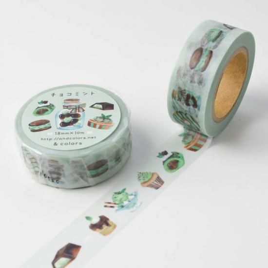 & colors ゆゆう マスキングテープ チョコミント