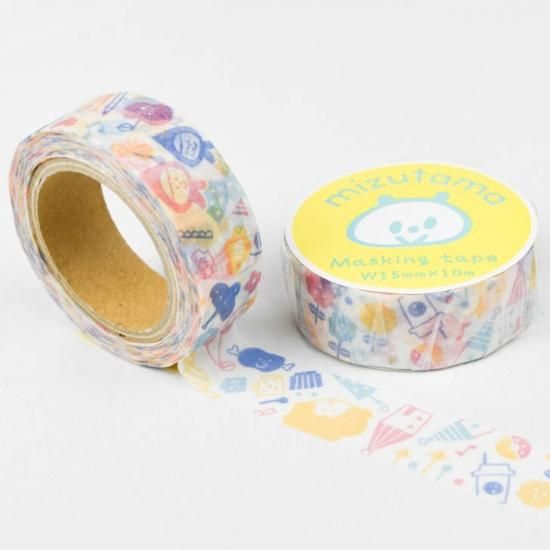 パピアプラッツ mizutama マスキングテープ スタンプ