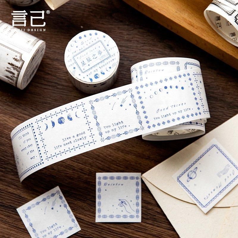 YANJI(言己) 歳月印象系列 ロールシール 星辰之梦 YJJD408-3