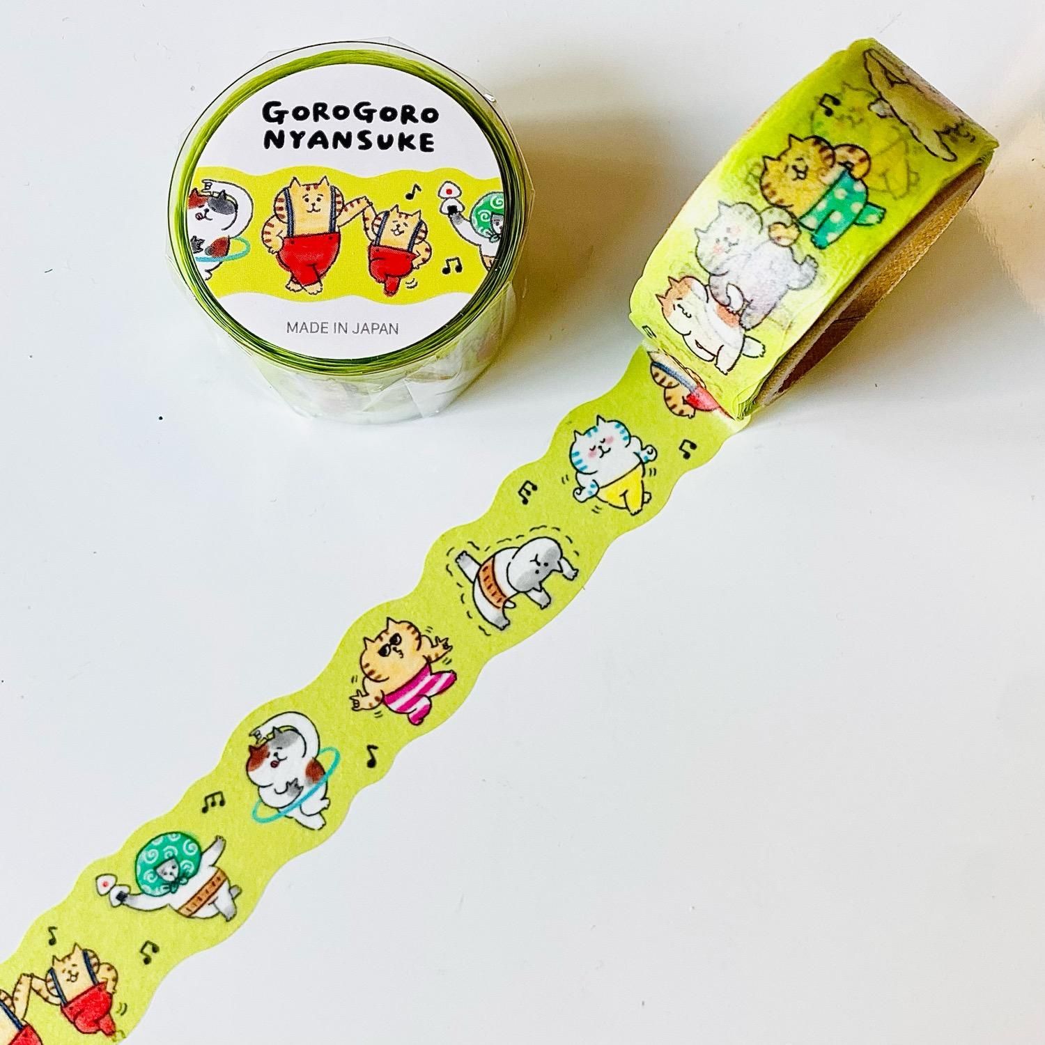 MIND WAVE(マインドウェイブ) マスキングテープ ごろごろにゃんすけ