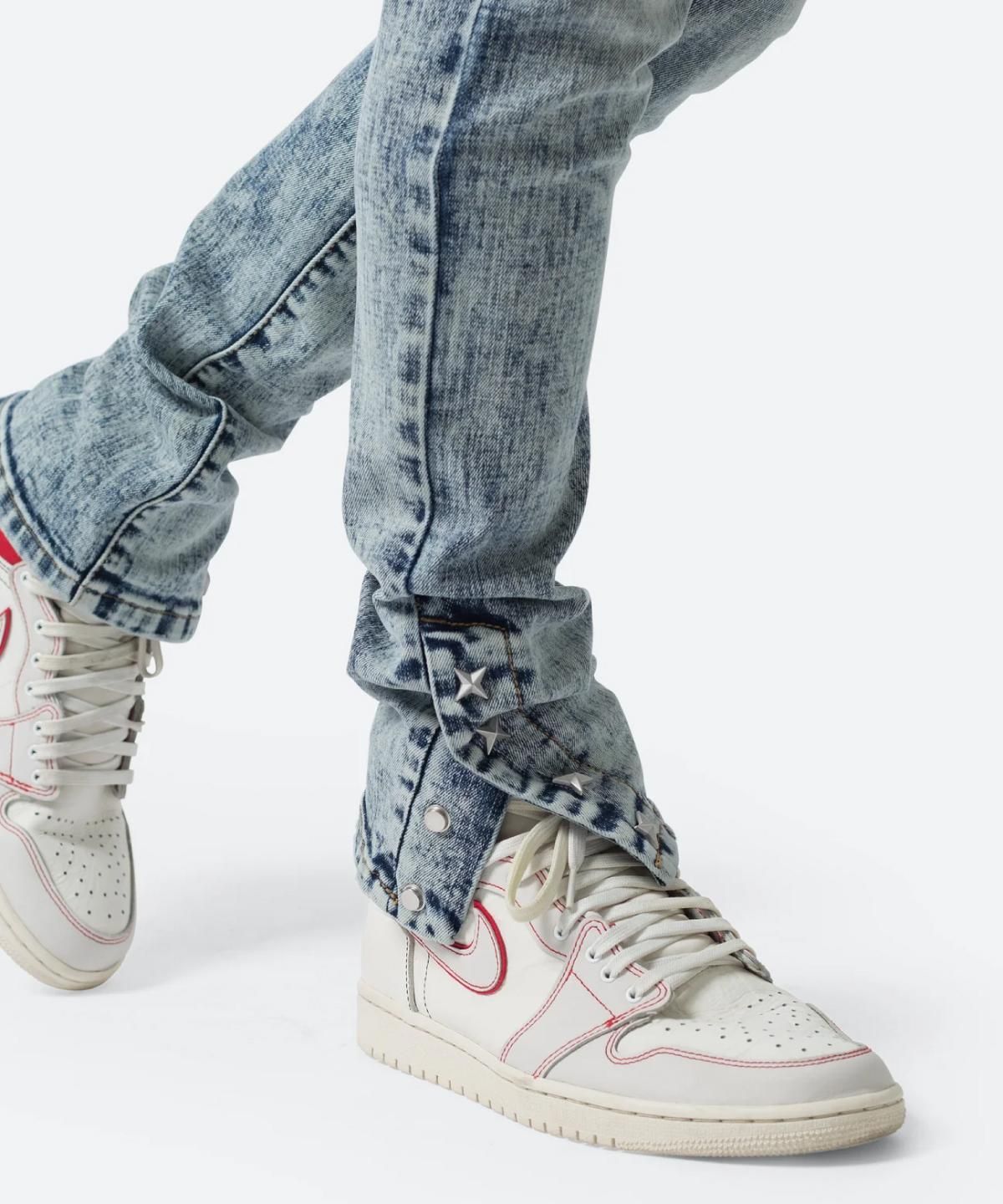 mnml M588 SNAP SLIM DENIM VINTAGE BLUE