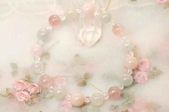 絆を深める/恋愛運アップ】ピンクオパール・ローズクオーツ・ジェイド