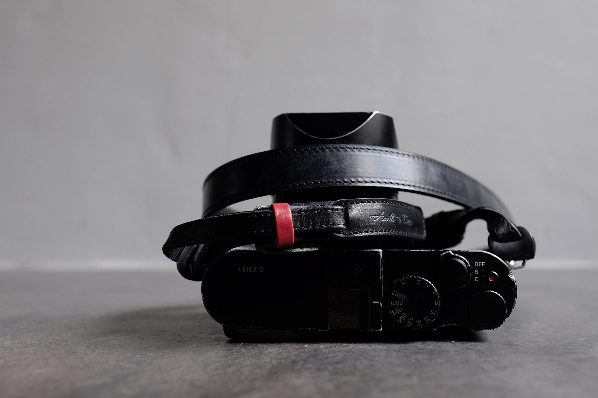 ショルダーカメラストラップ 「カシェ・レッタ for LEICA」ブラック