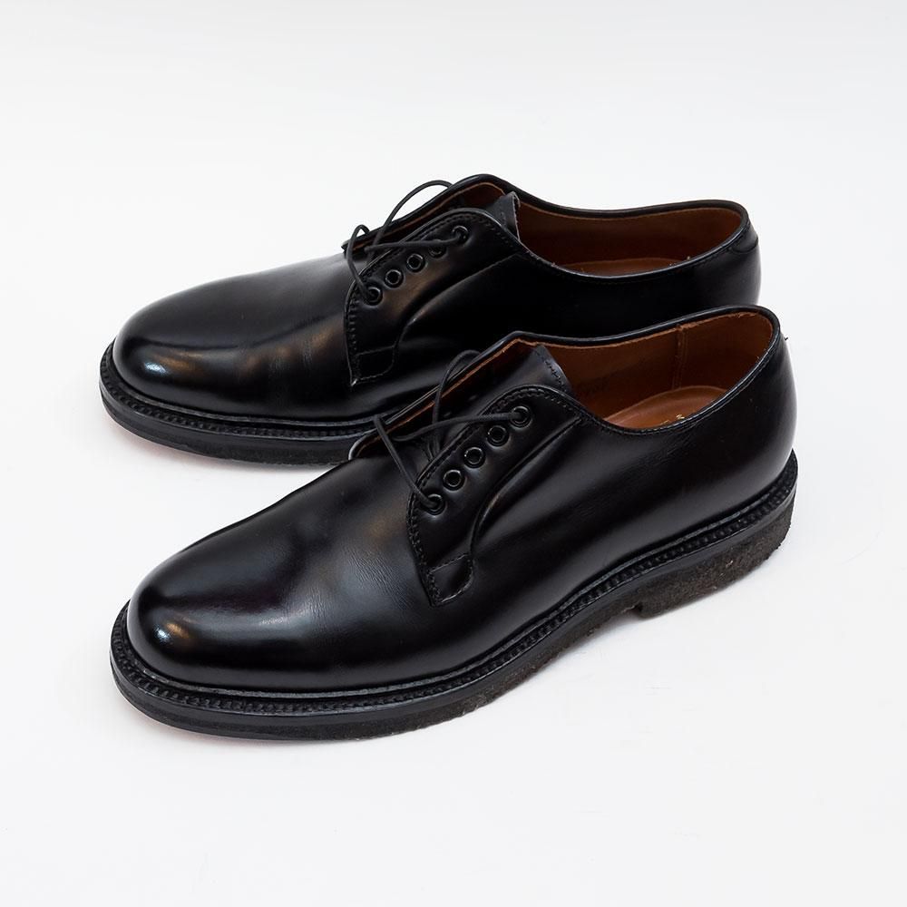 オールデン 9909 プレーントゥ ブラック カーフ バリーラスト beams