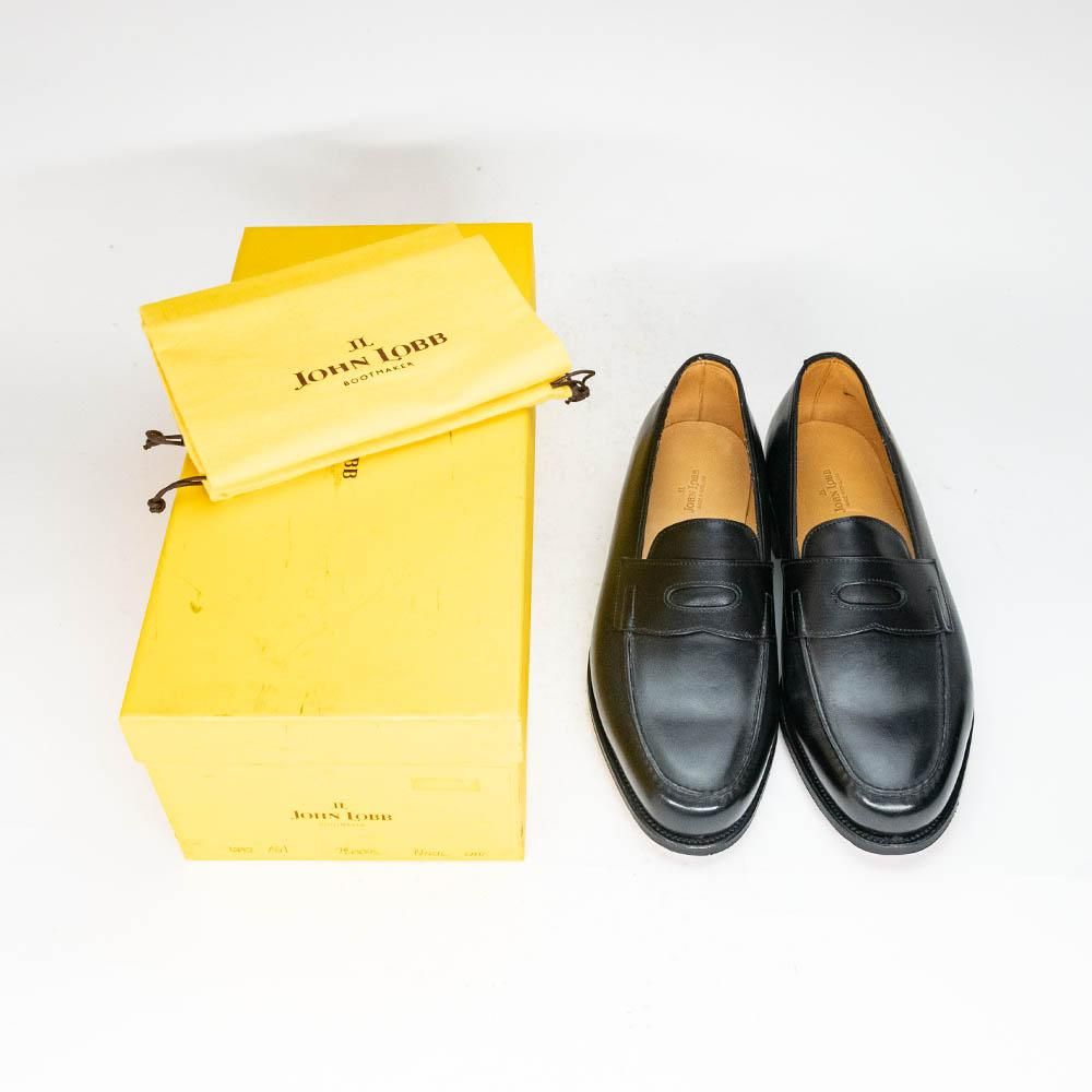 ジョンロブ LOPEZ【ロペス】ブラック カーフ ローファー 旧ジョンロブ