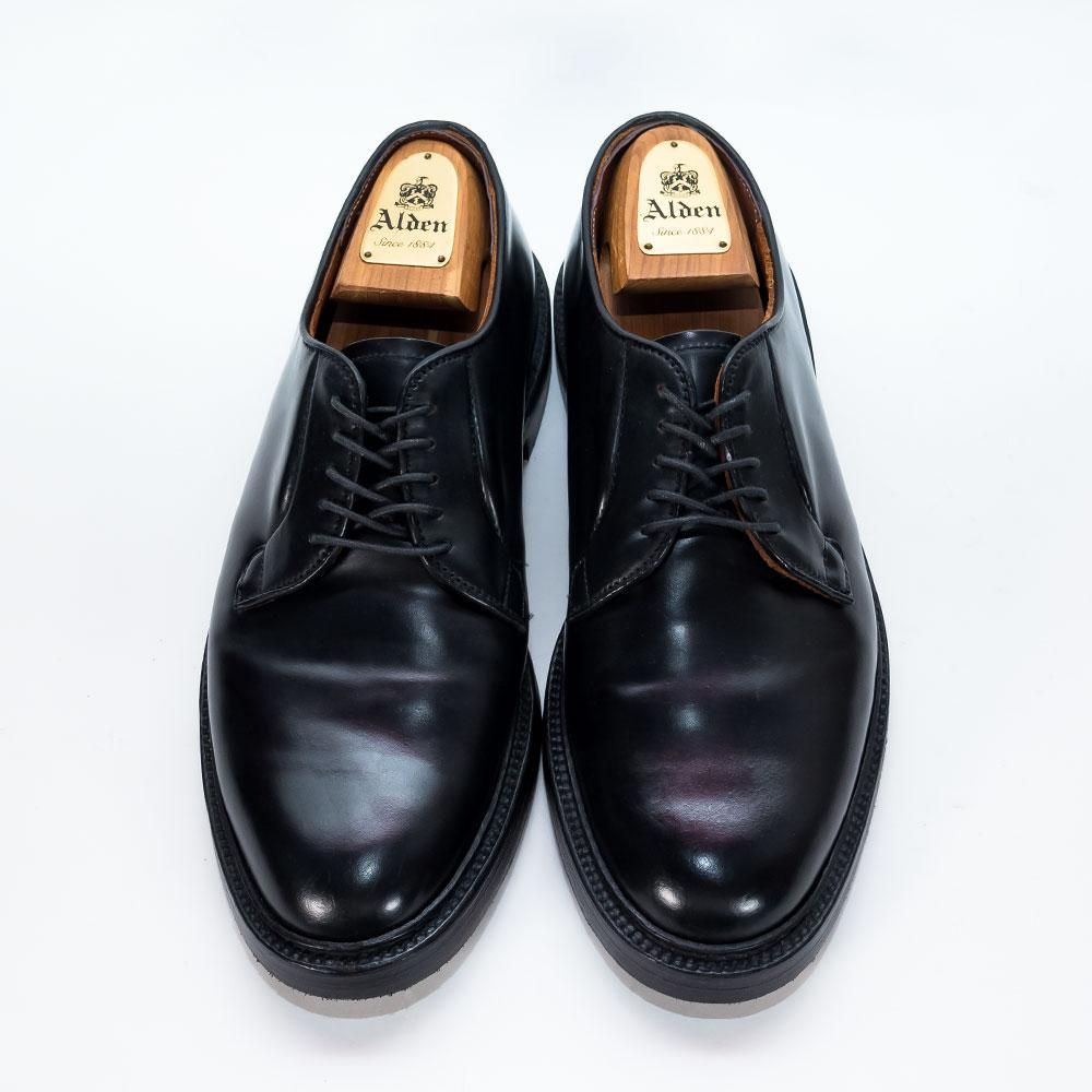 オールデン 9901 外羽根プレーントゥ ブラック コードバン サイズ9D