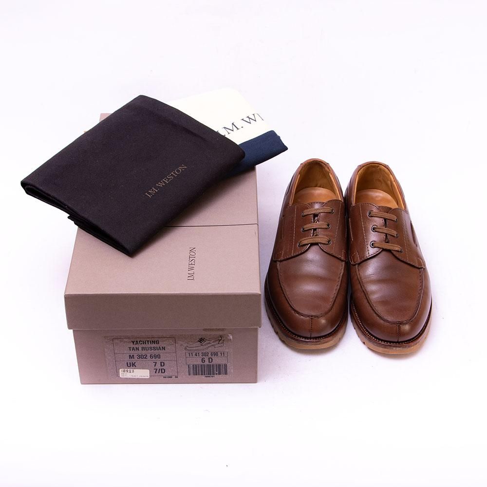 ジェイエムウエストン 690 YACHT(ヨット)デッキシューズ タン ロシアン