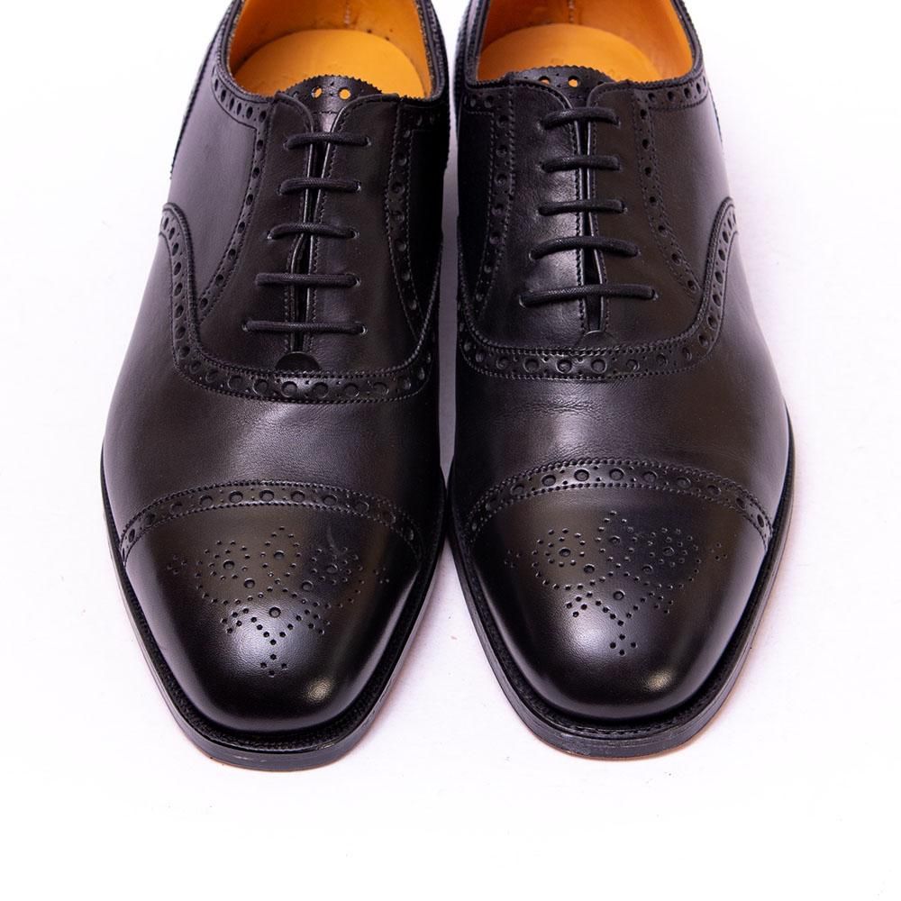 グレンソン セミブローグ ブラック FOOTMASTER サイズ6.5 - 中古革靴