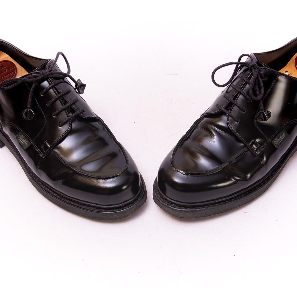 パラブーツ CHAMBORD(シャンボード)Uチップ ブラック Gloss Noir