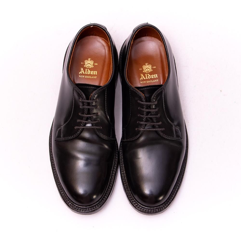 オールデン 9901 プレーントゥ ブラック コードバン サイズ6.5E - 中古