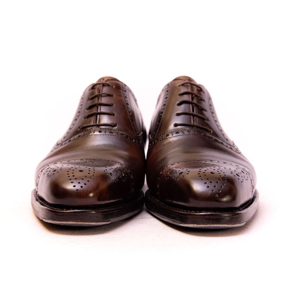 ヴァーシュ セミブローグ ミュージアムカーフ ダークブラウン サイズ