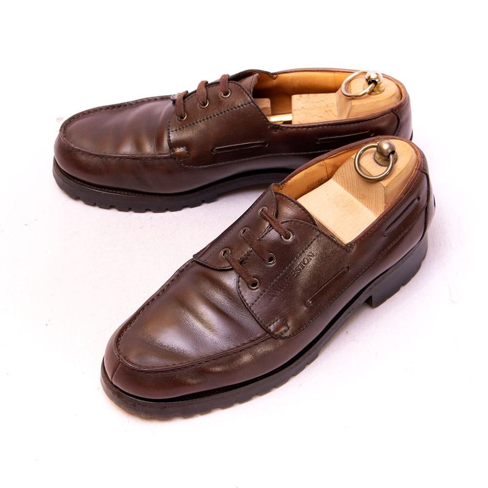 ジェイエムウエストン 690 ヨット デッキシューズ ダークブラウン 旧