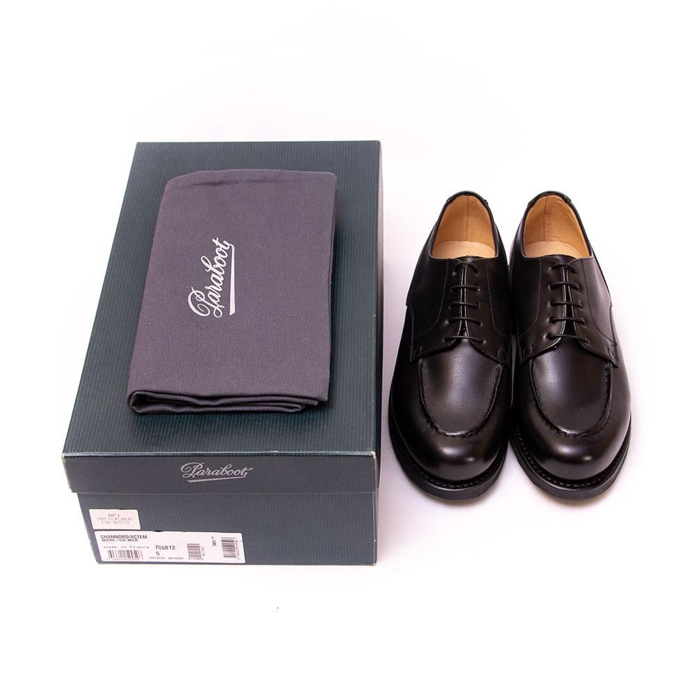 パラブーツ CHAMBORD(シャンボード) PBGG Uチップ ブラック ドレス