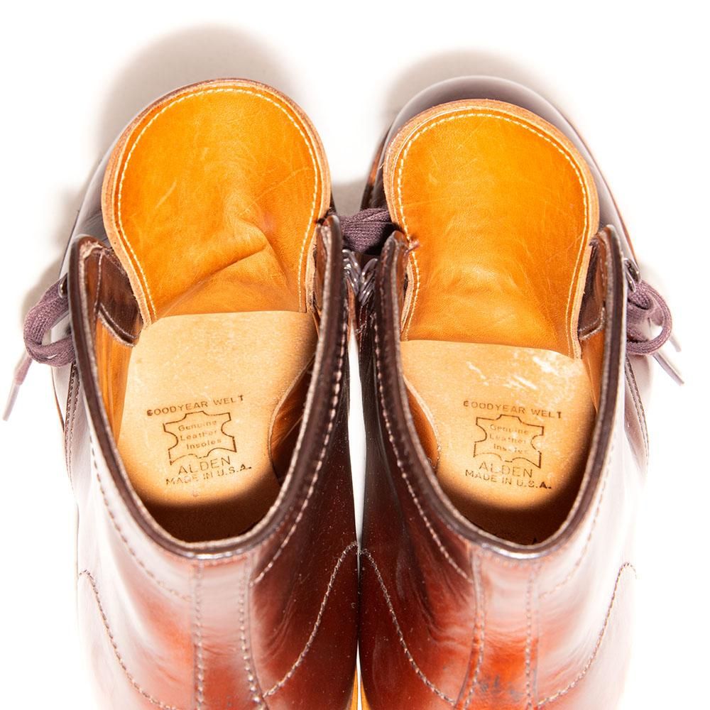 オールデン 45960H サービスブーツ プレーントゥ ダークブラウン