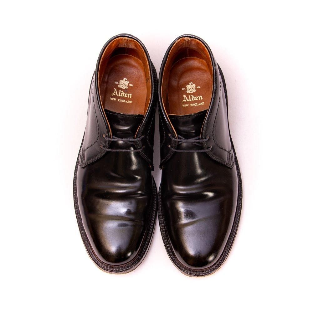 オールデン 1340 チャッカブーツ コードバン ブラック サイズ7D - 中古