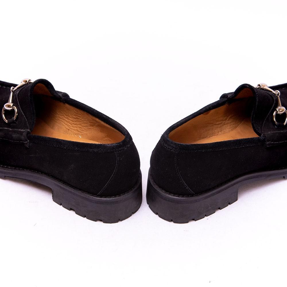 グッチ ビットローファー ブラックスエード サイズ39E - 中古革靴販売