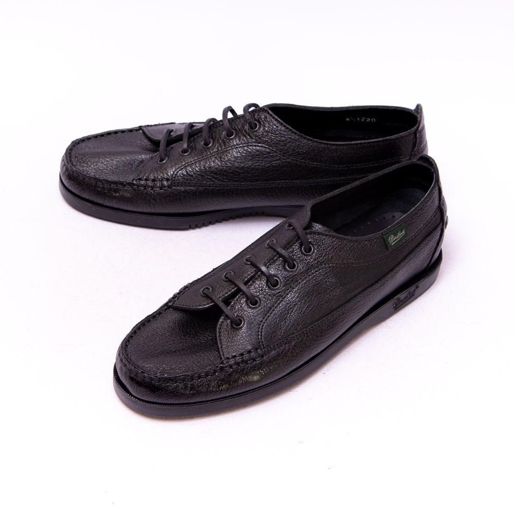 パラブーツ MALIBU(マリブ) デッキシューズ ブラック ディアスキン