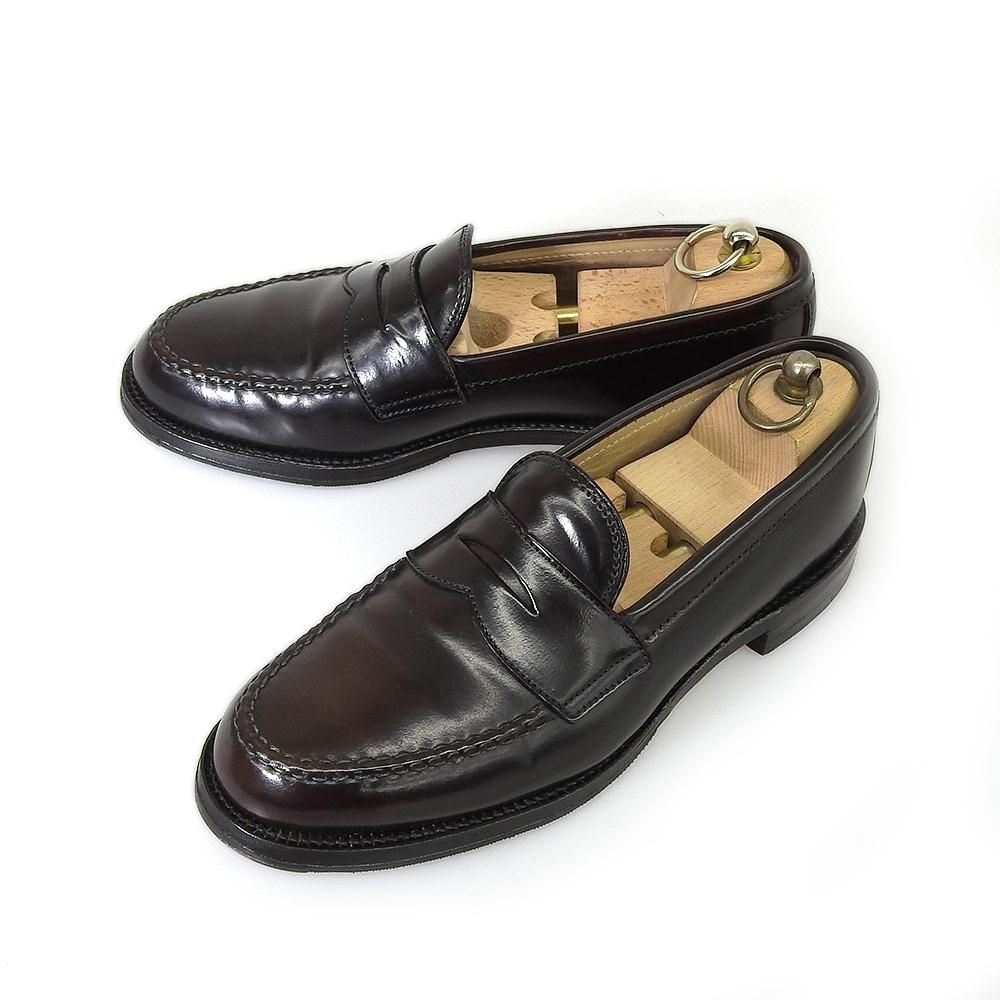 オールデン 987 コインローファー コードバン ブラック サイズ7D