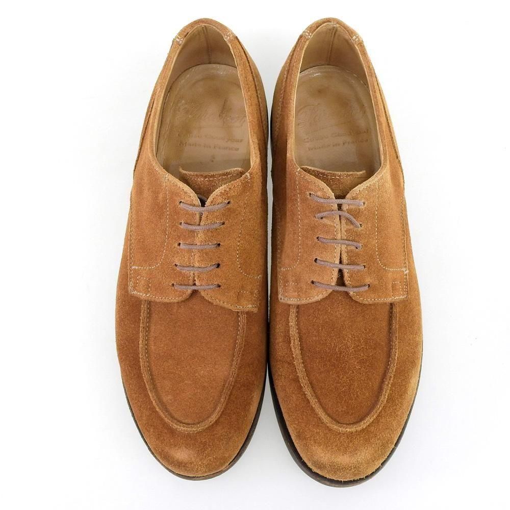 パラブーツ CHAMBORD(シャンボード)Uチップ ブラウン スエード ドレス