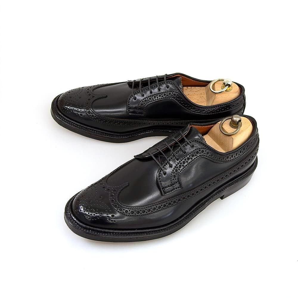 オールデン 9751 ロングウイングチップ コードバン ブラック サイズ8D