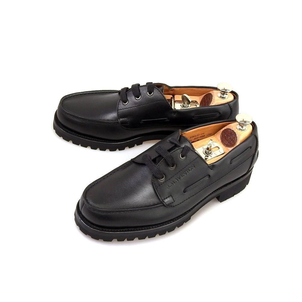 ジェイエムウエストン 690 YACHT(ヨット)デッキシューズ ブラック