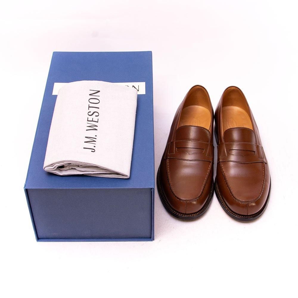 ジェイエムウエストン 180 シグニチャーローファー タン ブラウン