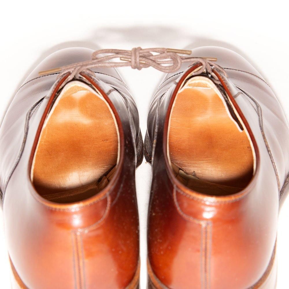 ジョンストン&マーフィー ストレートチップ ブラウン CROWN