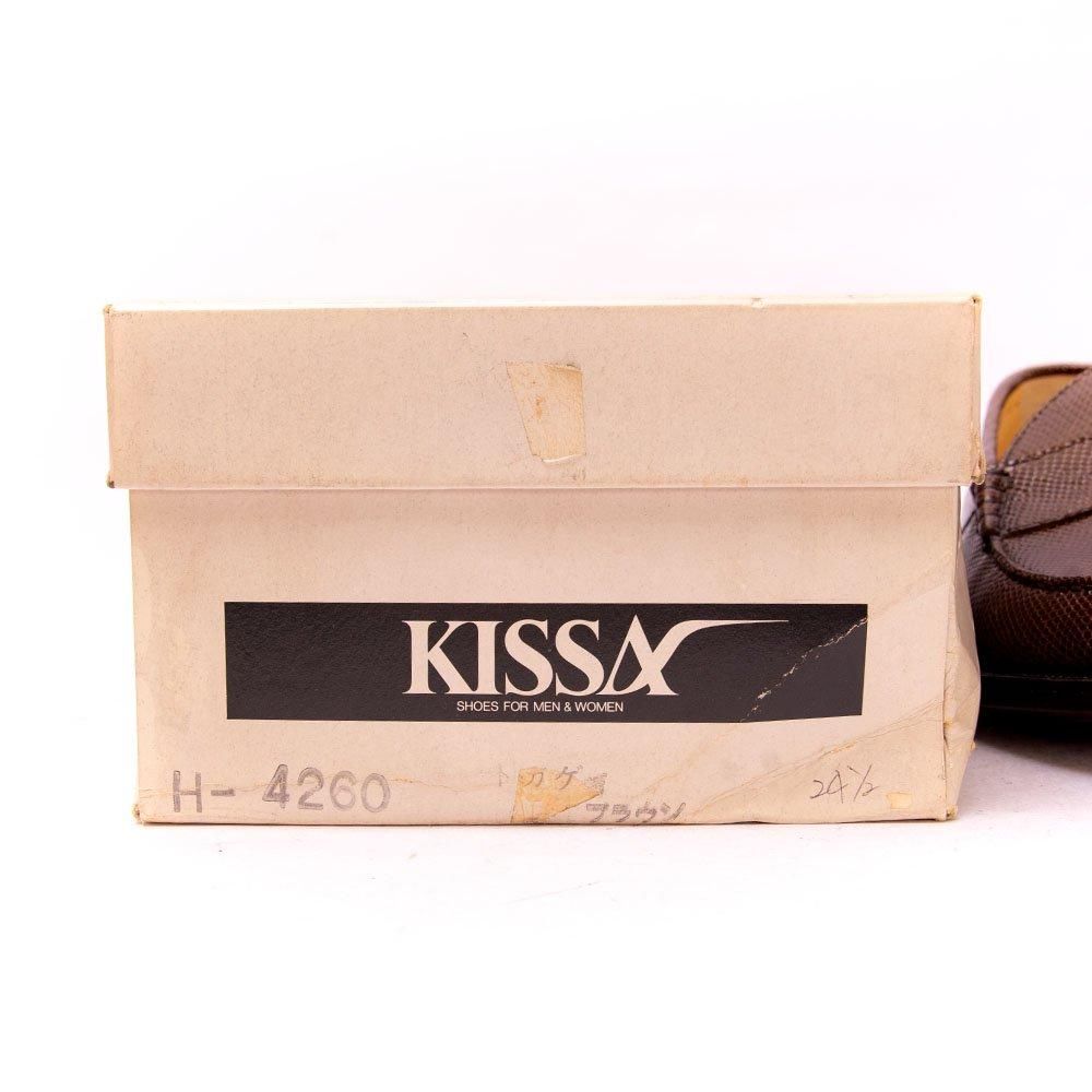 キサ コインローファー ダークブラウン リザード 高田喜佐 サイズ24.5