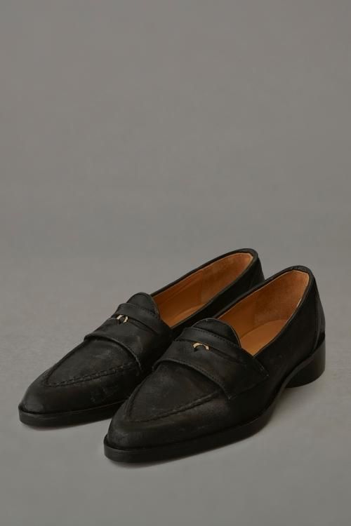 MASU（エムエーエスユー） [23SS] “ MOON LEATHER LOAFER” -BLACK