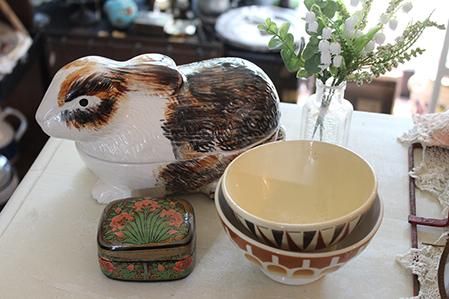 フランス アンティーク フラワー ホーロー コーヒーポット