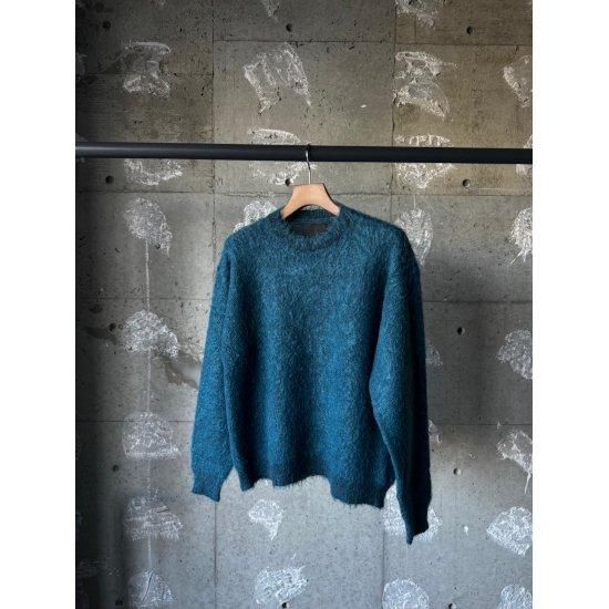 yoke 【ヨーク】BRUSHED MOHAIR SWEATER PEACOCK (24FW0840S)
