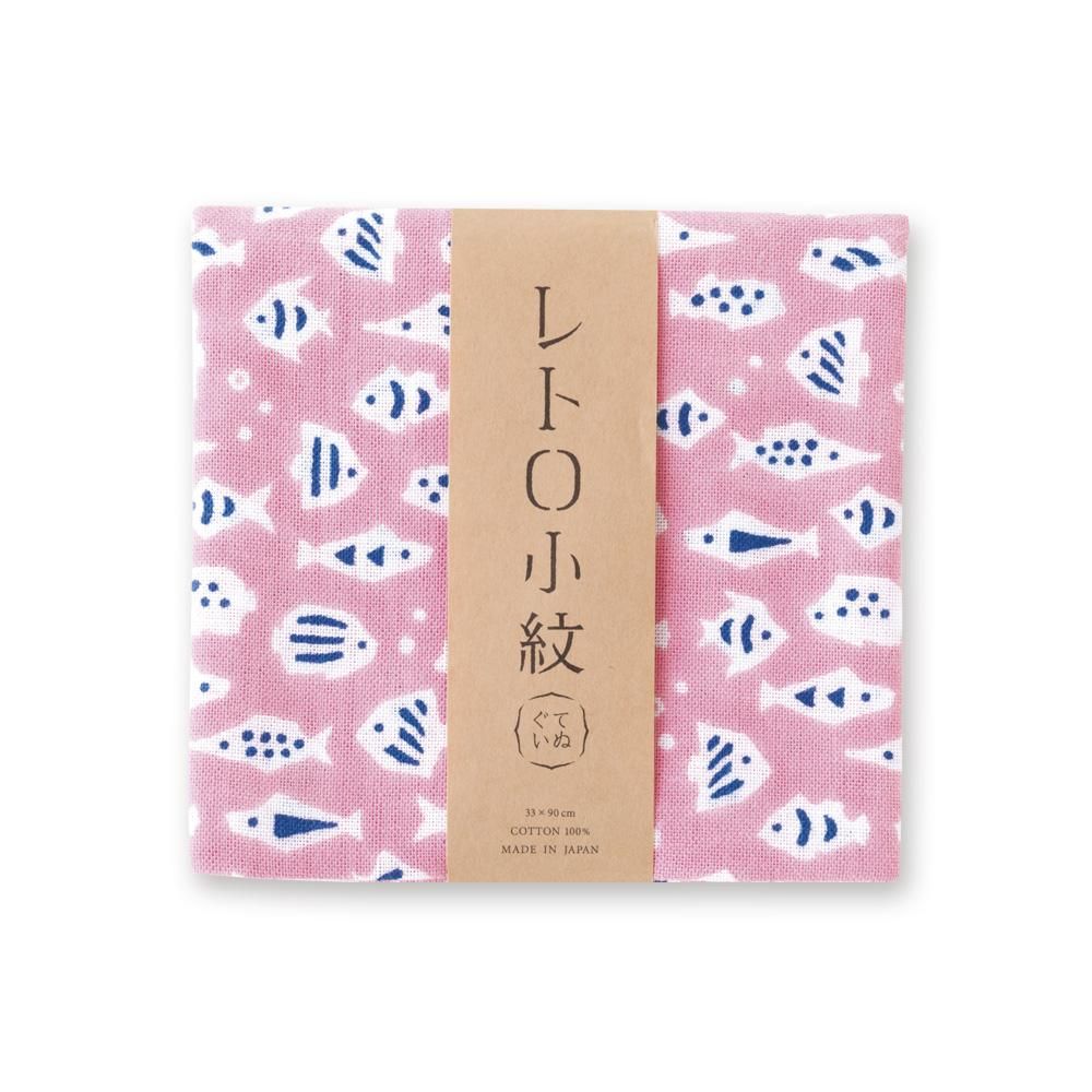 小さな水族館｜手ぬぐい｜【MIYAMOTO COLLECTION】レトロ小紋手ぬぐい