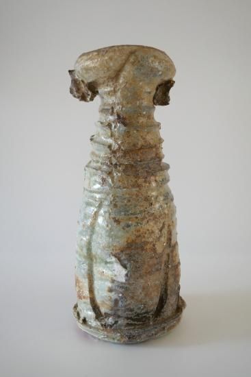 辻村塊＜65.伊賀耳付花入＞