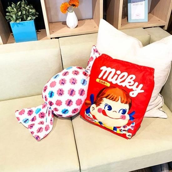 ペコ＆ポコ おおきなミルキー もちもちクッション ミルキー 白 不二家