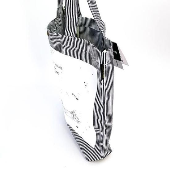 ディズニー ミッキー プルート トートバッグ ラインアート ヒッコリー