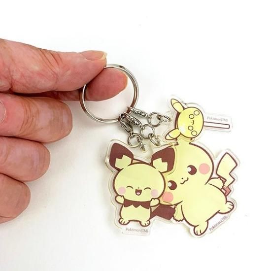 ポケットモンスター 3連アクリルキーホルダー ピカチュウ&ピチュー