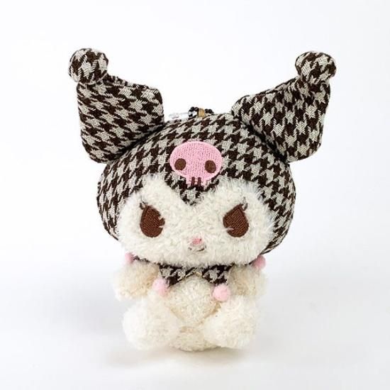 サンリオ クロミ スウィートチェック MC マスコット ぬいぐるみ ブラウン