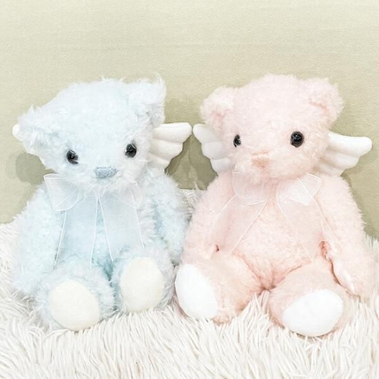 ぬいぐるみ エンジェルベア ライトピンク マスコット 人形 インテリア