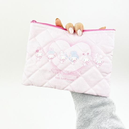 サンリオ マイメロディ 50th キルティングポーチ(集合) 日本製 Sanrio