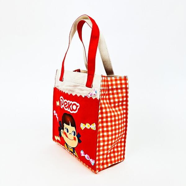 ペコちゃん ペコとミルキー スクエアバッグ トートバッグ