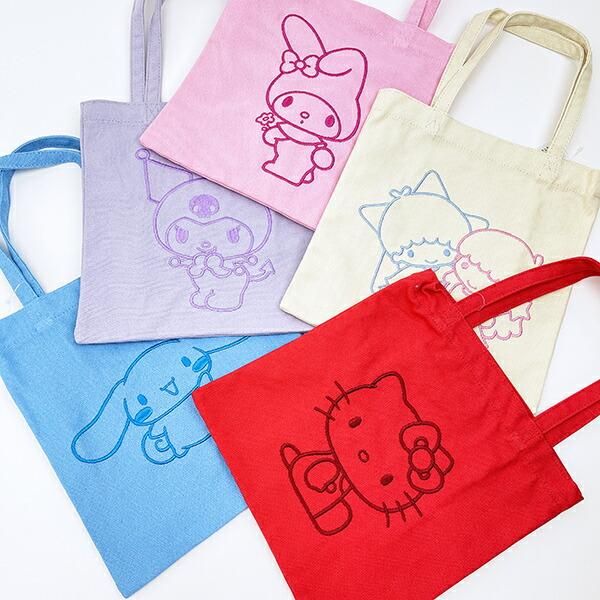 サンリオ ハローキティ 刺繍ミニトートバッグ Sanrio