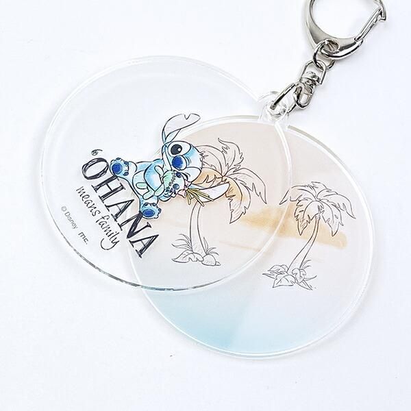 ディズニー スティッチ＆スクランプ 水彩 スライドアクリル