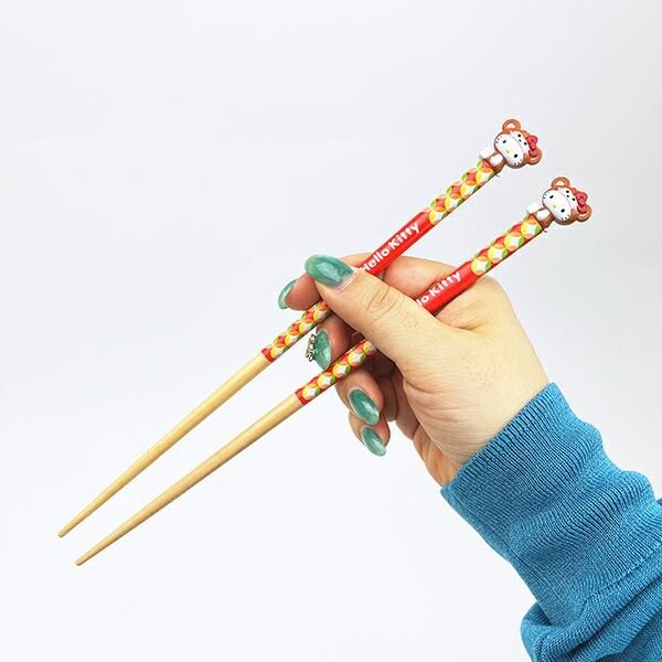 サンリオ ハローキティ 『申』 マスコット付き 箸・箸置き 干支