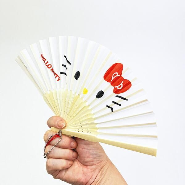 サンリオ ハローキティ ミニ扇子キーホルダー Sanrio