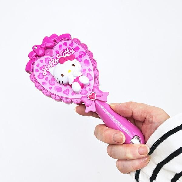 サンリオ ハローキティ ヒョウ柄 ヘアブラシ (ピンク） くし Sanrio