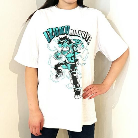 僕のヒーローアカデミア デク Tシャツ(ホワイト) Lサイズ アパレル