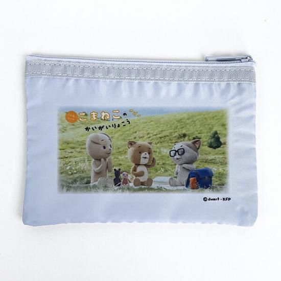 スヌーピー オラフ 化粧ポーチ 小物入れ ブルー