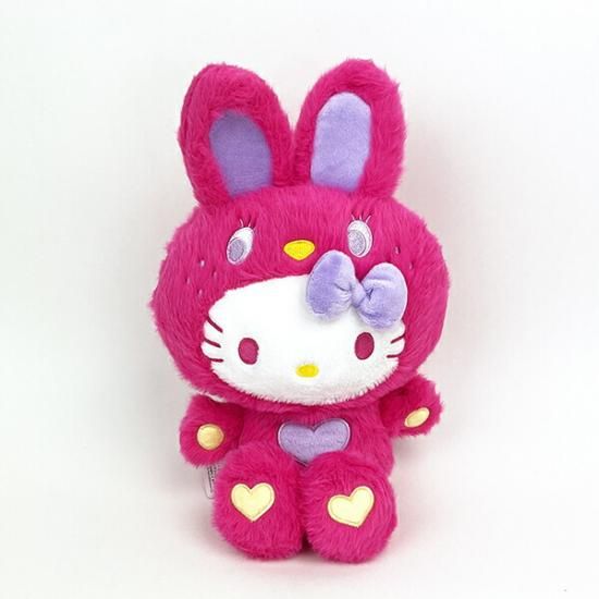 サンリオ ハローキティ ぬいぐるみ カラフルバニー S パープル
