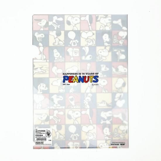 スヌーピー PEANUTS 75th A4クリアファイル (集合) 文具 日本製